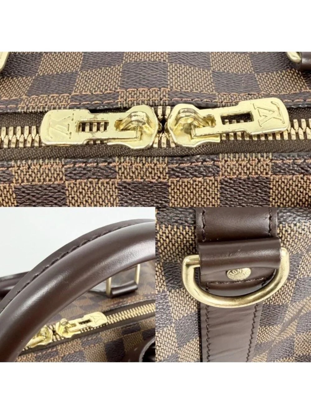 Louis Vuitton Boston Bag Keepall Bandouliere 55 Shoulder Crossbody Damier